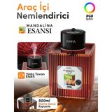 Auhma Af-09 Araç İçi Hava Nemlendirici & Koku Makinesi Chanel Esansı – 500Ml Aromaterapi Difüzör + Rgb Işıklı