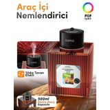 Auhma Af-09 Araç İçi Hava Nemlendirici Ve Koku Makinesi En Counter Esansı – 500Ml Aromaterapi Difüzör + Rgb Işıklı