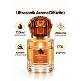 Auhma Af-13 Sarı Araç Ve Ev Kokusu Difüzörü 120 Ml Kristal Işıklı Hava Nemlendirici Koku Makinesi