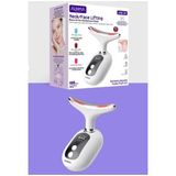 Auhma Ahb-02 400MAH, 45 Derece Isıtmalı, Lcd Göstergeli Boyun ve Yüz Masaj Cihazı - Beyaz