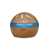 AUHMA Ahşap Tasarımlı Aroma Difüzörü, 300ml Mini Hava Nemlendirici, LED Işıklı Buhar Makinesi, Dekoratif Buhurdanlık, Oturma Odası için (Açık Kahve)