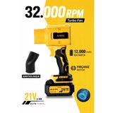 Auhma Ahv-18 Şarjlı Turbo Fan Hava Üfleyici 21V Kömürsüz Motor (Brushless) - 32.000 Rpm 12000Mah Güç