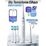 Auhma AMF14 Ultrasonik Akıllı Diş Temizleme Cihazı ve Tartar Temizleyici (Ipx8 Su Geçirmez / 5 Modlu) - Beyaz