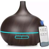 Auhma Aus-01 - 500ML Ahşap Görünümlü Aromaterapi Hava Nemlendirici - 7 Renkli LED , Sessiz Çalışma - Kahverengi