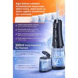 Auhma Çoklu Hız Ayarlı Ağız Duşu 320ml Siyah Renkli Ergonomik Tasarım ile Temizlik Sağlar