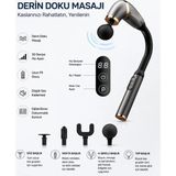 Auhma Masaj Aleti Ergonomik Uzun Saplı Masaj Tabancası - Sırt ve Bel Kas Gevşetici Seti - Renkli