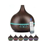 Auhma SL-168 Kontrol Kumandalı RGB 7 LED Işıklı Aromaterapili Ahşap Hava Nemlendirici