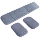 AUHOKY 2 Takım Ergonomik Bilgisayar Bilek Pedi - Ofis, Masaüstü, Çalışma, Oyun için Uzun ve Kısa Boy Kombinasyon Klavye Dinlenme Dirsek Destek Matı - Bellek Köpüğü Dirsek Ağrısını Giderir (Gri)