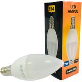 Aukes 7W E14 4100K Gün Işığı Mum Led Ampul