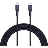 Aukey CB-NCL1-BK 1.8 mt Naylon Örgülü 3A 480 Mbps Type-C Lightning Kablosu