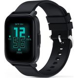 AUKEY Sw-1s-Bk Akıllı Saat 4.3cm IP68 Tft LCD Parlak Ekran Bt Arama Sağlık Monitörü 12 Gün Pil Siya - Açık Siyah - 36 mm