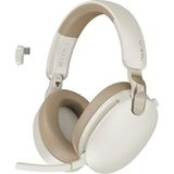 Aula A500 Hybrid Anc 2.4ghz Kablosuz ve Bluetooth 5.4 Aux Mikrofonlu Kulak Üstü Kulaklık Bej
