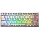 Aula AG60 Pro Aether Switch Hot Swap Rgb Seffaf Beyaz Kablosuz Gaming Klavye - Çok Renkli