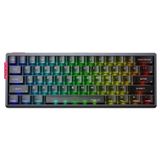 Aula AG60 Pro Alüminyum Manyetik Hall Effect Aether Switch 8000Hz RGB TKL Hot Swap Gaming Oyuncu Klavyesi Şeffaf Siyah