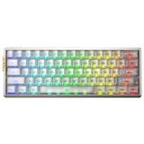 Aula Ag60 Snowglow Switch Hot Swap Rgb Seffaf Beyaz Kablosuz Gaming Klavye