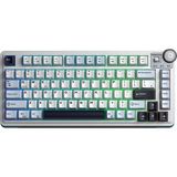 Aula AU75 3 Modlu Mekanik Gaming Kablosuz Klavye RGB TKL Hot Swap Star Vector Switch Makrolu Oyuncu Klavyesi Lacivert