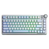 Aula AU75 3 Modlu Rgb Hot Swap Mekanik Tkl Star Vector Switch Kablosuz Makrolu Klavye Buz Mavisi
