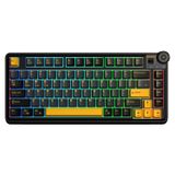 Aula AU75 Siyah 3 Modlu Rgb Hot Swap Mekanik Tkl Seiya Switch Kablosuz Makrolu Klavye