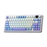 Aula F75 Max Mekanik Kablosuz Ve Kablolu Gaming Oyuncu Klavyesi Rgb Tkl Reaper Switch Hot Swap Makrolu Mor mor