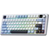 Aula F75 Max Mekanik Klavye Kablosuz Bluetooth Reaper Switch Oyun İçin TKL Tasarım - Lacivert