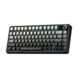 Aula F75 Max Mekanik Rgb Tkl Reaper Switch Kablosuz Makrolu Hot Swap Klavye Gri gri