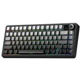 Aula F75 Max Mekanik Rgb Tkl Reaper Switch Kablosuz Makrolu Hot Swap Klavye Gri