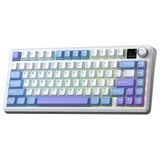 Aula F75 Max Mekanik RGB TKL Reaper Switch Kablosuz Makrolu Hot Swap Klavye Mor