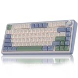 Aula F75 Mekanik RGB TKL Ice Vein Switch Kablosuz Makrolu Hot Swap Klavye Pastel