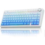 Aula F75 Mekanik Rgb Tkl Seiya Switch Kablosuz Makrolu Hot Swap Klavye Gradyan Mavi - Outlet