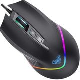 Aula F805 Chroma Backlıght Kablolu Gamıng Optık Mouse - Siyah