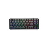 Aula F87 Pro Black Gray Side Printed LEOBOG Greywood V4 Switch RGB Kablosuz Mekanik Gaming Klavye
