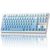 Aula F87 Pro Kablosuz Mekanik Klavye,% 75 TKL Üç Modlu 8000mAh Pil | PBT Keycaps ile Conta Üstü Oyun Klavyesi, RGB Arkadan Aydınlatmalı, F87 Özel Klavye, Bluetooth/2.4GHz/USB-C, Windows Mac Pad