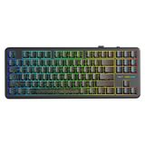 Aula F87 Pro Mekanik Rgb Tkl Kayhua Intelligent Switch Kablosuz Makrolu Hot Swap Klavye Desenli Siyah