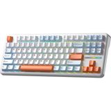 Aula F87 Pro Mekanik Rgb Tkl Nimbus V3 Switch Kablosuz Makrolu Hot Swap Klavye Turuncu - Turuncu - Siyah