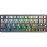 Aula F87 Pro V2 Mekanik Rgb Tkl Graywood V4 Switch Kablosuz Makrolu Hot Swap Klavye Gradyan Gri gri