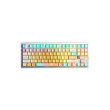 Aula F87 PRO V2 Mekanik RGB TKL Meteor Ice Cream Switch Kablosuz Makrolu Hot Swap Klavye Orange Juic