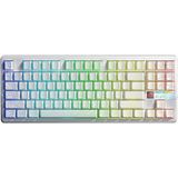 Aula F87 Pro V2 Mekanik Rgb Tkl Star Vector Switch Kablosuz Makrolu Hot Swap Klavye Desenli Beyaz