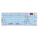 Aula F98 Pro V3 RGB Crystal Switch Kablolu/Kablosuz Şeffaf Gaming Klavye
