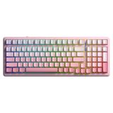 Aula F99 3 Modlu Mekanik Kablosuz Oyuncu Klavyesi RGB Hot Swap Dream Sakura Switch Makrolu Gradyan Pembe