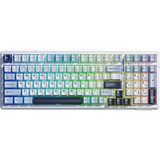 Aula F99 Linear Graywood V3 Switch Hot Swap Rgb Lacivert Kablosuz Gaming Klavye - Çok Renkli