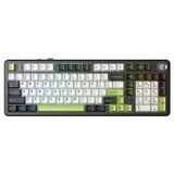 Aula F99 Pro 3 Modlu RGB Hot Swap Mekanik Star Vector Switch Kablosuz Makrolu Klavye Yesil