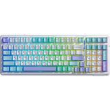 Aula F99 RGB GrayWood V3 Switch Kablolu/Kablosuz Lila Mekanik Oyuncu Klavyesi