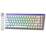 Aula Hero 68 Beyaz Desenli He Manyetik Klavye Rapid Trigger Black King Switch 8000Hz RGB Neon TKL Hot Swap Oyuncu Klavyesi