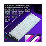 Aula Hero 68 He Manyetik Klavye Rapid Trigger Black King Switch 8000Hz Rgb Neon Tkl Hot Swap Oyuncu Klavyesi Beyaz - Option-1 - Acı Kahverengi