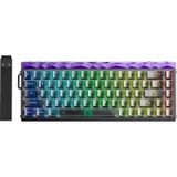 Aula Hero 68 He Manyetik Klavye Rapid Trigger Jade King Switch 8000hz Rgb Neon Tkl Hot Swap Oyuncu Klavyesi Şeffaf Siyah siyah-seffaf