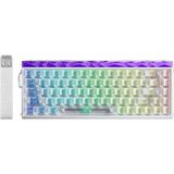 Aula Hero 68 He Manyetik Klavye Rapid Trigger Silver Switch 8000hz Rgb Neon Tkl Hot Swap Oyuncu Klavyesi Şeffaf seffaf