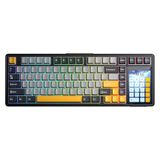 Aula L99 4" Akıllı Dokunmatik Ekranlı 3 Modlu Rgb Hot Swap Raindrop Switch Mekanik Kablosuz Oyuncu Klavyesi Turuncu