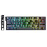 Aula Mini 60 He Hall Effect Manyetik Klavye Rapid Trigger Stromrise Switch 8000Hz TKL Hot Swap Oyuncu Klavyesi Siyah