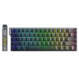 Aula Mini 60 He Max Hall Effect Manyetik Klavye Rapid Trigger Spiritcloud Switch 8000Hz Rgb Tkl Hot Swap Oyuncu Klavyesi Siyah