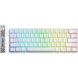 Aula Mini 60 He Pro Hall Effect Manyetik Klavye Rapid Trigger Mistcloud Switch 8000Hz Tkl Hot Swap Oyuncu Klavyesi Beyaz